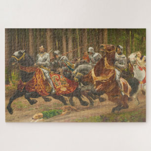 Puzzle Rey francés Carlos el Temerario a caballo