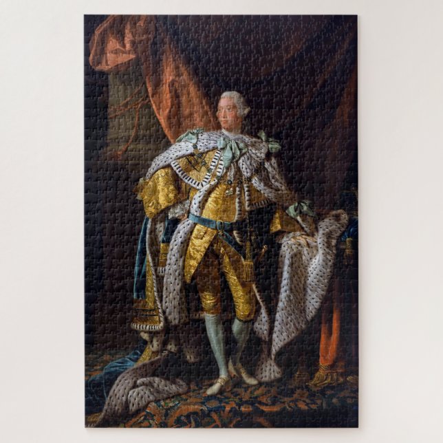 Puzzle Rey Jorge III por Allan Ramsay 1762 (Vertical)