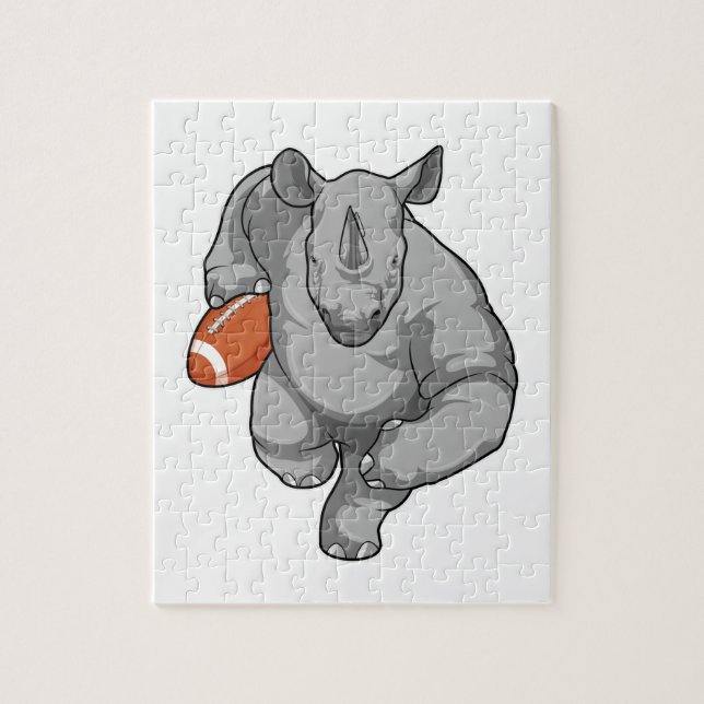 Puzzle Rhino en deportes de fútbol (Vertical)