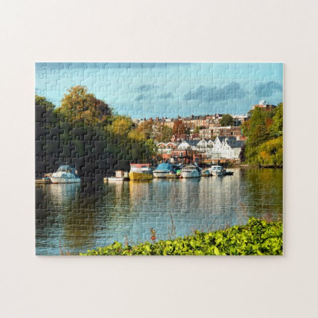 Puzzle Richmond Thames y barcos (Horizontal)