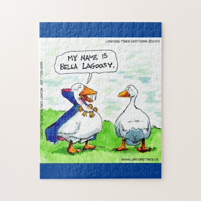Puzzle Rick London Funny Goose Vampiro con campanas (Vertical)