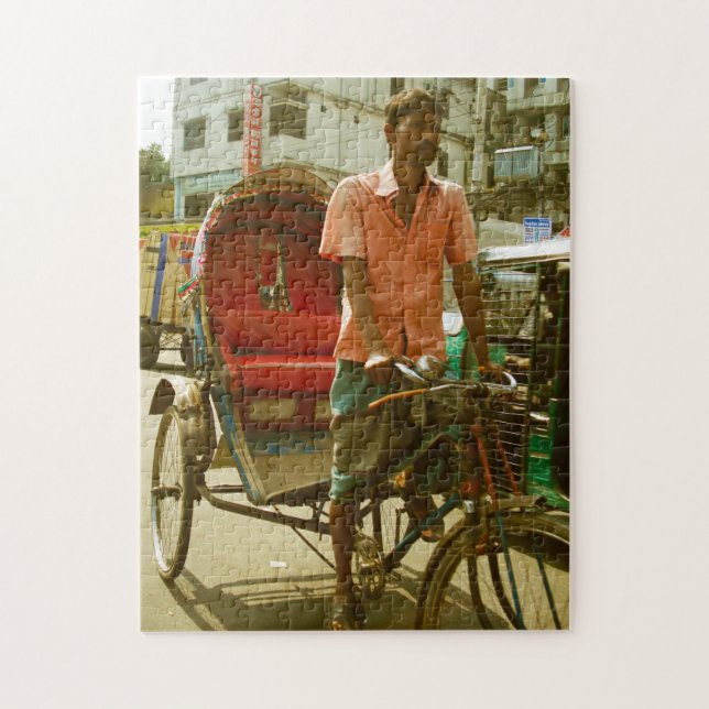 Puzzle Rickshaw Taxi Bangladesh (Vertical)