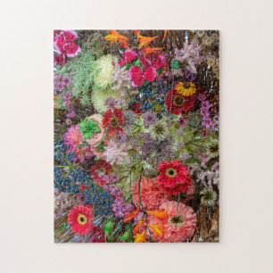 Puzzle Rico ramo floral de otoño con gerberas y bayas