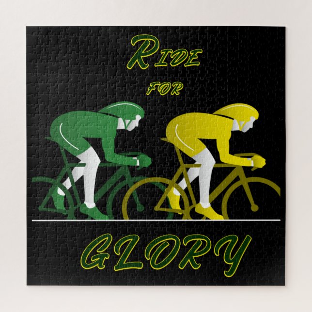 Puzzle Ride For Glory Canvas Art (Vertical)