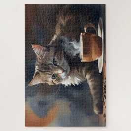 Puzzle Rincón del café del gato