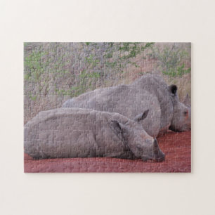 Puzzle Rinoceronte de Sudáfrica Hluhluwe