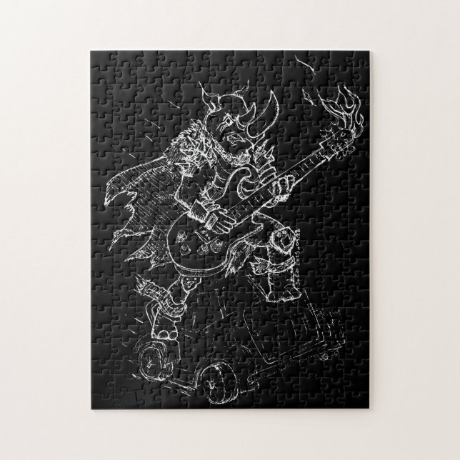 Puzzle Rinoceronte mecedor (Vertical)