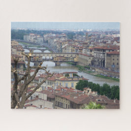 Puzzle Río Arno y Ponte Vecchio
