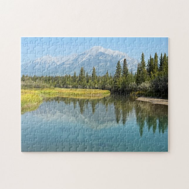Puzzle Río Bow en Canmore Canadá (Horizontal)