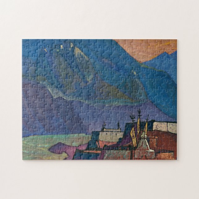 Puzzle Río Chandra por Nicholas Roerich (Horizontal)
