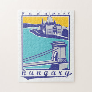 Puzzle Río Danubio de la Cadena Húngara de Budapest