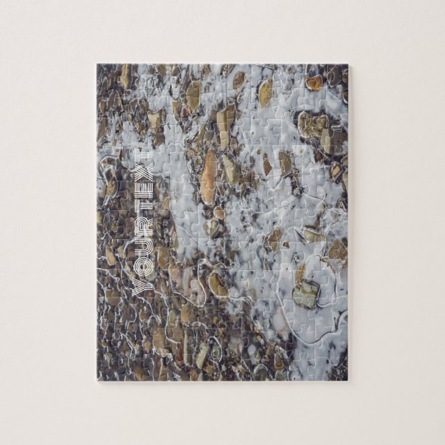 Puzzle Río de montaña congelado (Vertical)