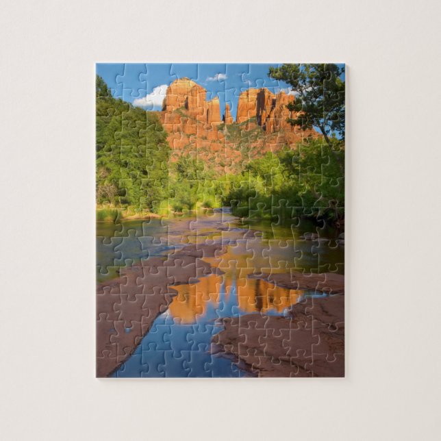 Puzzle Río en el cruce de Red Rock, Arizona (Vertical)