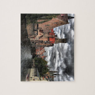 Puzzle Río en la ciudad de Brujas, Belguim