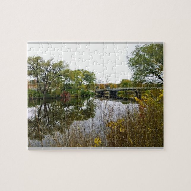 Puzzle Río Milwaukee, West Bend, Wisconsin (Horizontal)