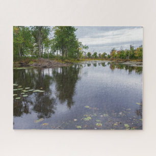 Puzzle río missisquoi a través de refugio de vida silvest