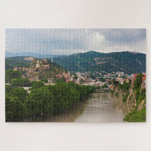 Puzzle Río Mt'k'vari que fluye, Tbilisi