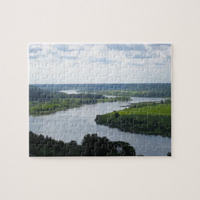 Puzzle Río Nemunas en Vilkija, LITHUANIA — (Horizontal)