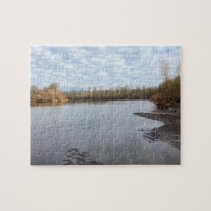 Puzzle Río Sandy, Troutdale, Oregon Poster Funda-Mate iP