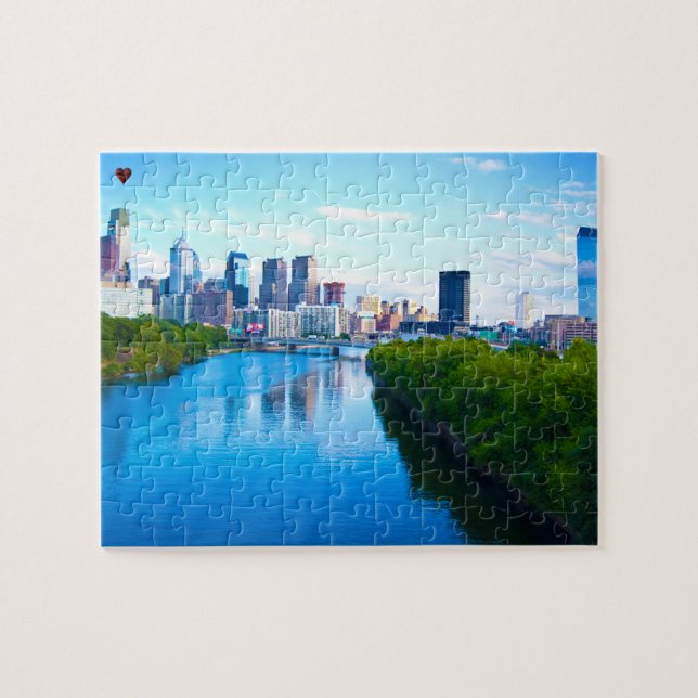 Puzzle Río Schuylkill Filadelfia (Horizontal)