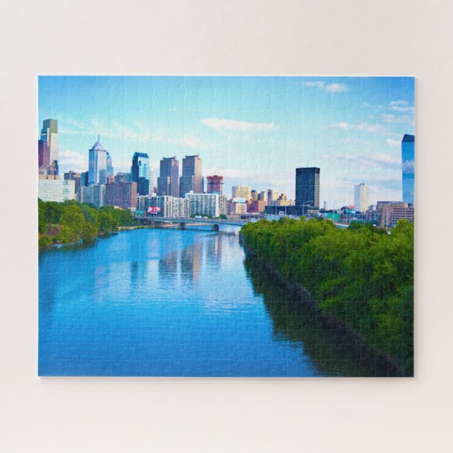 Puzzle Río Schuylkill Philadelphia. (Horizontal)
