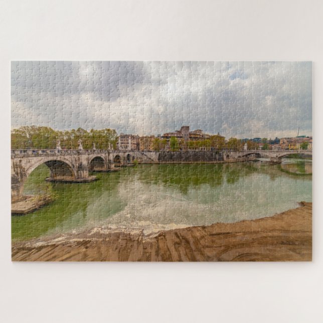 Puzzle Río Tevere en Roma, Italia (Horizontal)