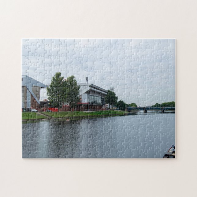 Puzzle Río Trent y estadio Nottingham Forest (Horizontal)