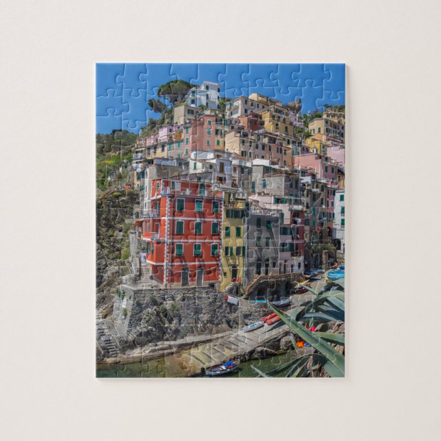 Puzzle Riomaggiore Cinque Terre Liguria Italia (Vertical)