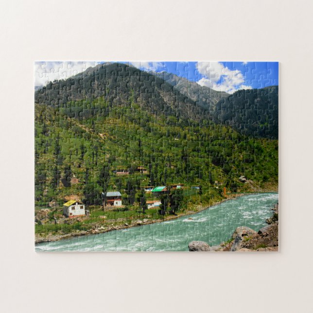 Puzzle Ríos de alta montaña Pakistán. (Horizontal)