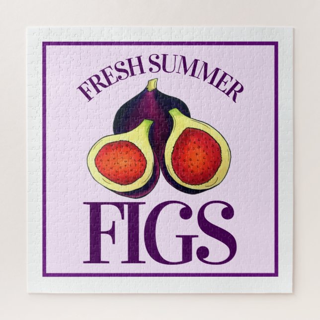 Puzzle Ripe Fresh Summer Figs Fig Tree Kitchen Art (Vertical)