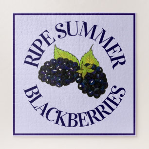 Puzzle Ripe Summer Blackberries Blackberry Berry Berries