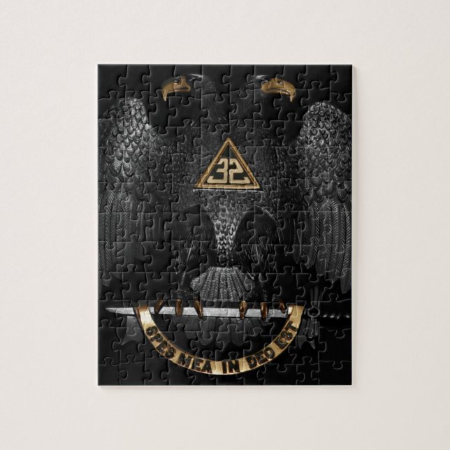 Puzzle Rito escocés albañil Eagle de 32 grados (Vertical)