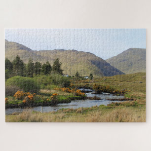 Puzzle River Landscape, Co. Mayo, Irlanda.