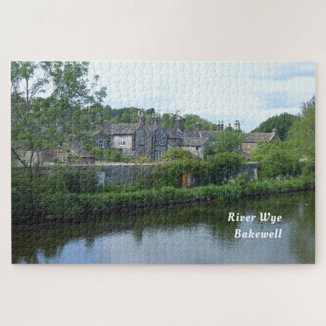 Puzzle River Wye Bakewell Derbyshire England Scenic (Horizontal)