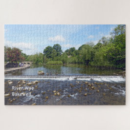 Puzzle River Wye Bakewell Derbyshire England Scenic
