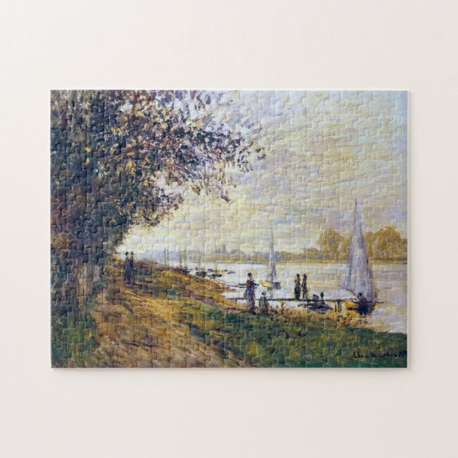 Puzzle Riverbank Petit-Gennevilliers, Sunset Monet Fine (Horizontal)