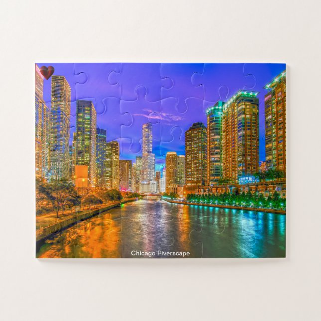 Puzzle Riverscape de Chicago (Horizontal)