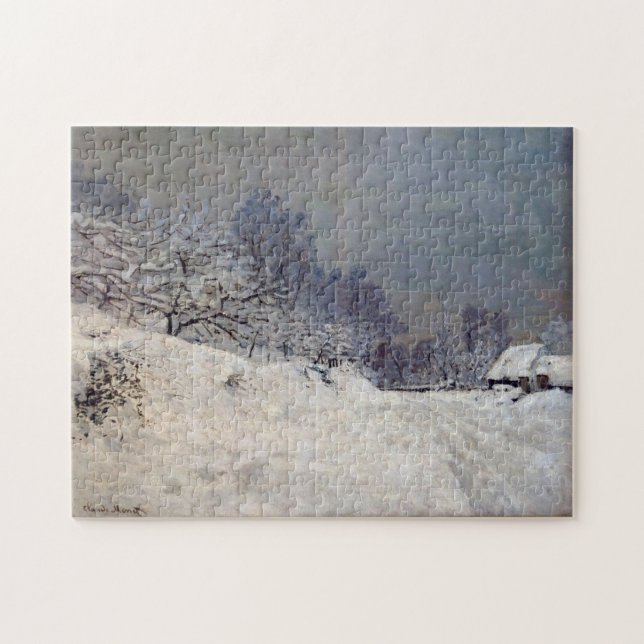 Puzzle Road Saint-Siméon Farm Winter Monet Bella Artes (Horizontal)