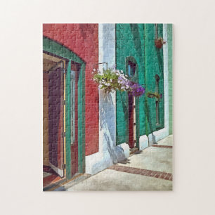 Puzzle Roanoke VA - Puertas y cestas colgadas