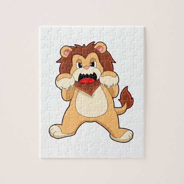 Puzzle Roaring Lion.PNG (Vertical)