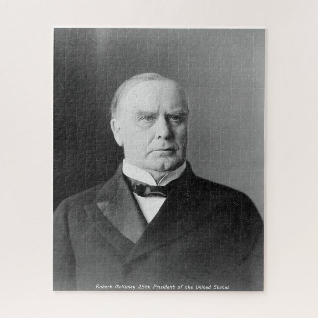 Puzzle Robert McKinley 25º presidente de América (Vertical)