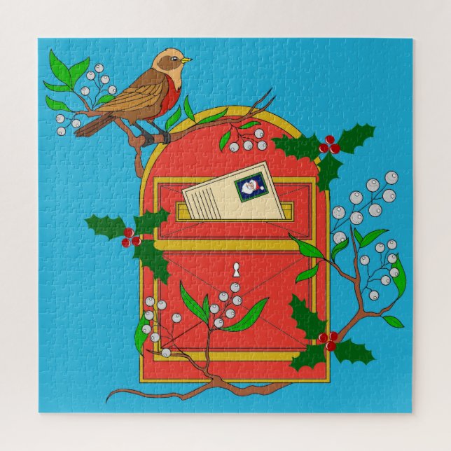 Puzzle Robin en Postbox (Vertical)