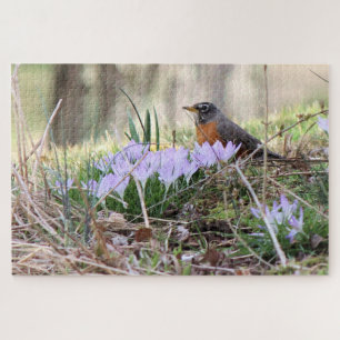 Puzzle Robin entre Flores