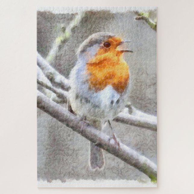 Puzzle Robin Watercolor Angelic (Vertical)