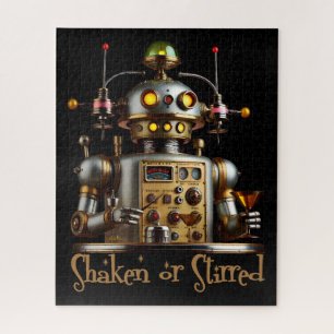 Puzzle Robot Barman Futurista "Agitado o Revuelto"