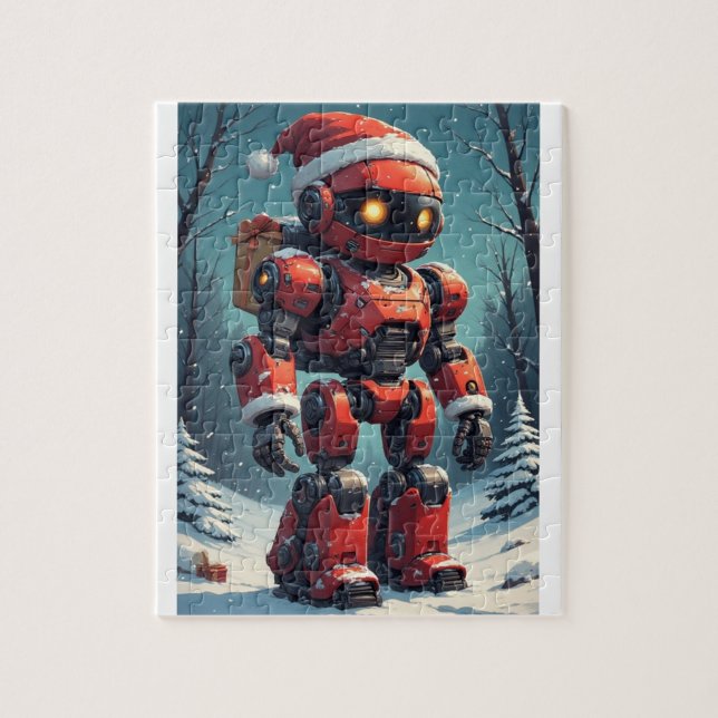 Puzzle Robot de Navidad (Vertical)