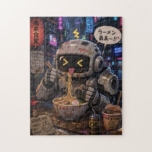 Puzzle Robot de Ramen Cibernético (Vertical)