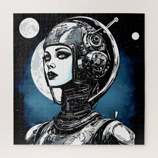 Puzzle Robot Woman VI (Vertical)
