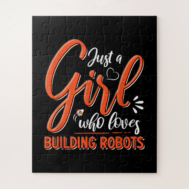 Puzzle Robotics Engineer Robot Lover Chica Rob (Vertical)