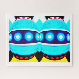 Puzzle Robots gemelos
